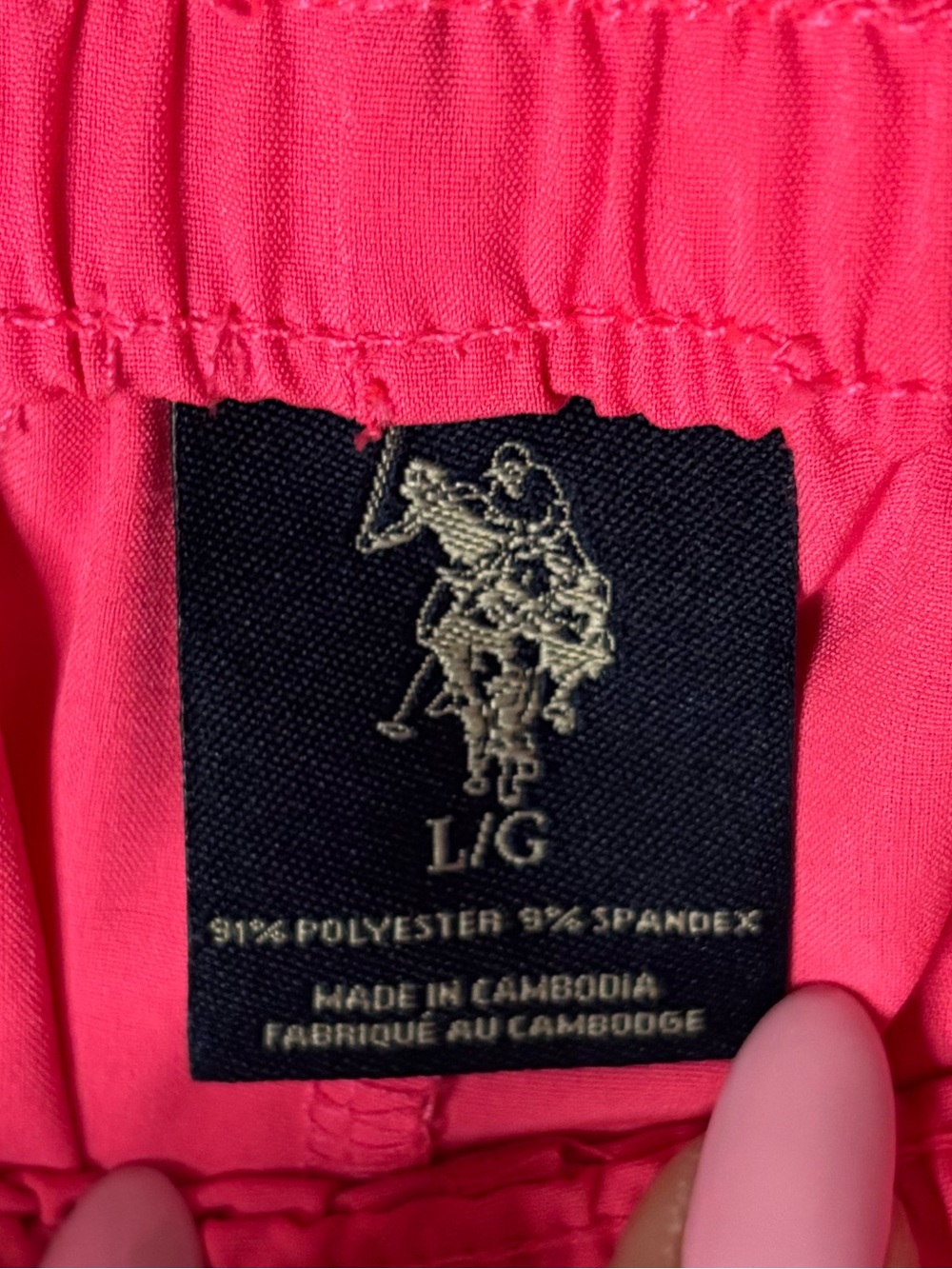 U.S. Polo Assn. Pink Athletic Swim Shorts - Picture 3 of 4